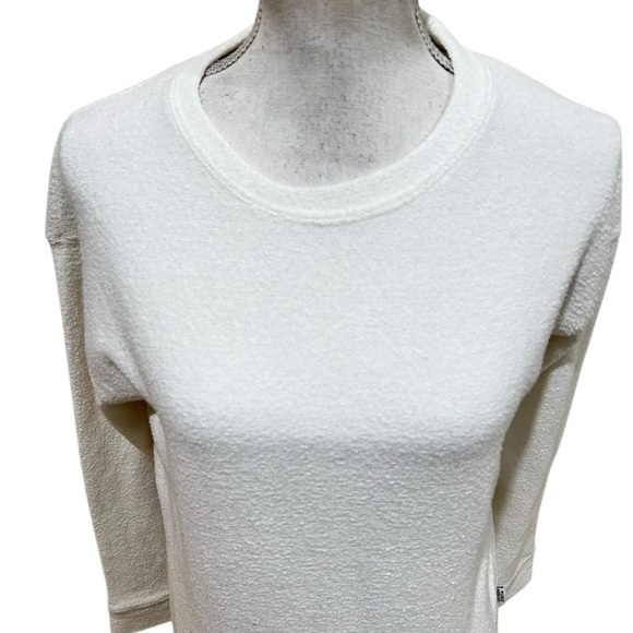 Southern Spirit off white lightweight textured long sleeve sweatshirt size small - Picture 4 of 11